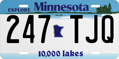 MN license plate 247TJQ