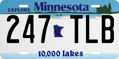 MN license plate 247TLB