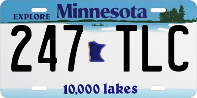 MN license plate 247TLC