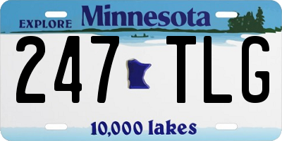 MN license plate 247TLG