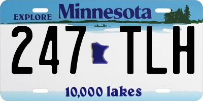 MN license plate 247TLH