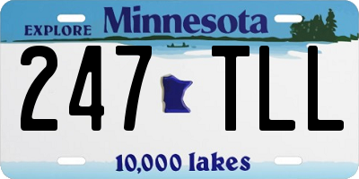 MN license plate 247TLL