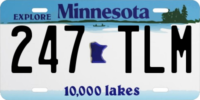 MN license plate 247TLM