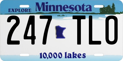 MN license plate 247TLO