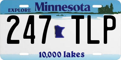 MN license plate 247TLP