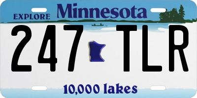 MN license plate 247TLR