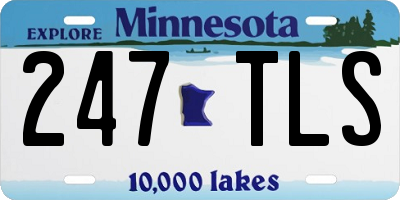 MN license plate 247TLS