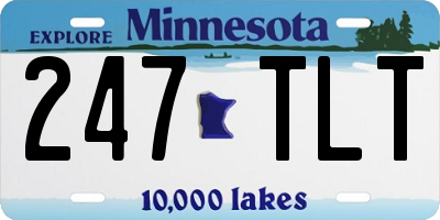 MN license plate 247TLT