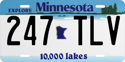 MN license plate 247TLV