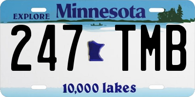 MN license plate 247TMB
