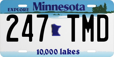 MN license plate 247TMD