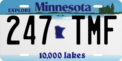 MN license plate 247TMF
