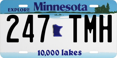 MN license plate 247TMH