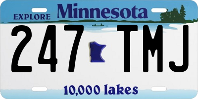 MN license plate 247TMJ