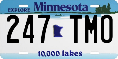 MN license plate 247TMO