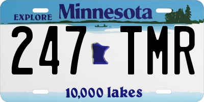 MN license plate 247TMR