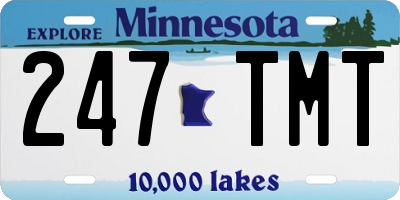 MN license plate 247TMT