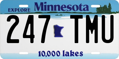 MN license plate 247TMU