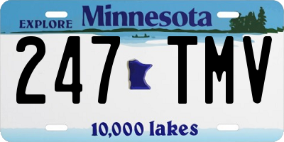 MN license plate 247TMV