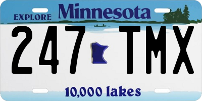 MN license plate 247TMX
