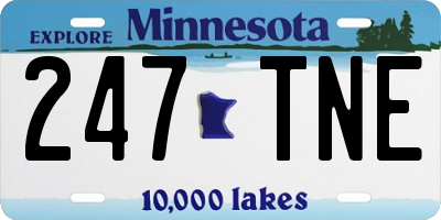 MN license plate 247TNE