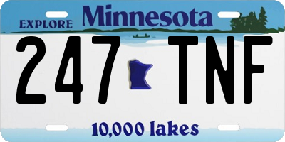 MN license plate 247TNF
