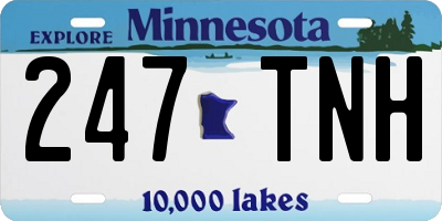MN license plate 247TNH