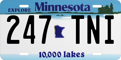 MN license plate 247TNI