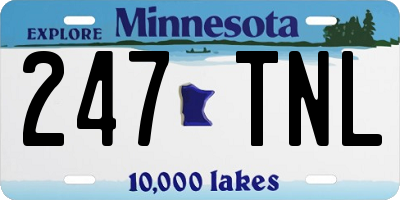 MN license plate 247TNL