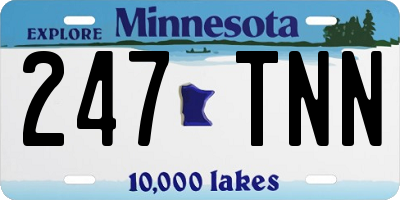 MN license plate 247TNN