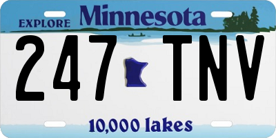 MN license plate 247TNV