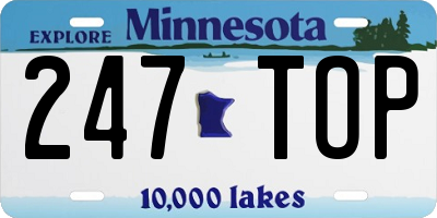MN license plate 247TOP