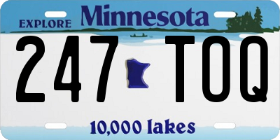 MN license plate 247TOQ
