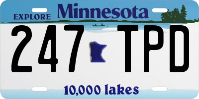 MN license plate 247TPD