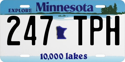 MN license plate 247TPH