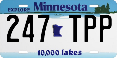 MN license plate 247TPP