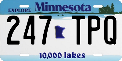 MN license plate 247TPQ