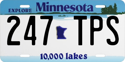 MN license plate 247TPS