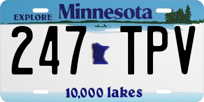 MN license plate 247TPV