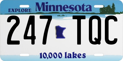 MN license plate 247TQC