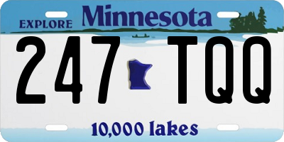 MN license plate 247TQQ