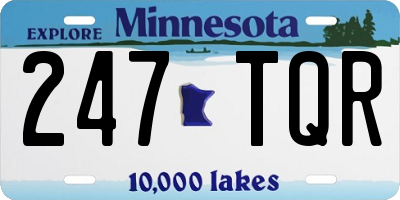 MN license plate 247TQR