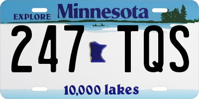 MN license plate 247TQS