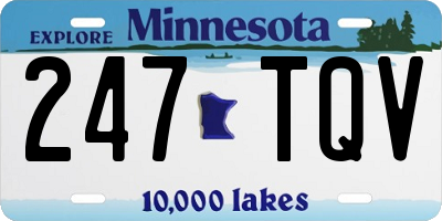 MN license plate 247TQV