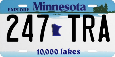 MN license plate 247TRA