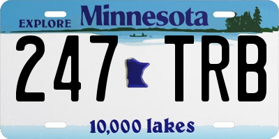 MN license plate 247TRB