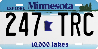 MN license plate 247TRC