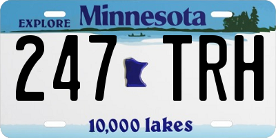 MN license plate 247TRH