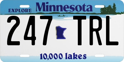 MN license plate 247TRL