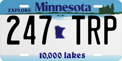 MN license plate 247TRP
